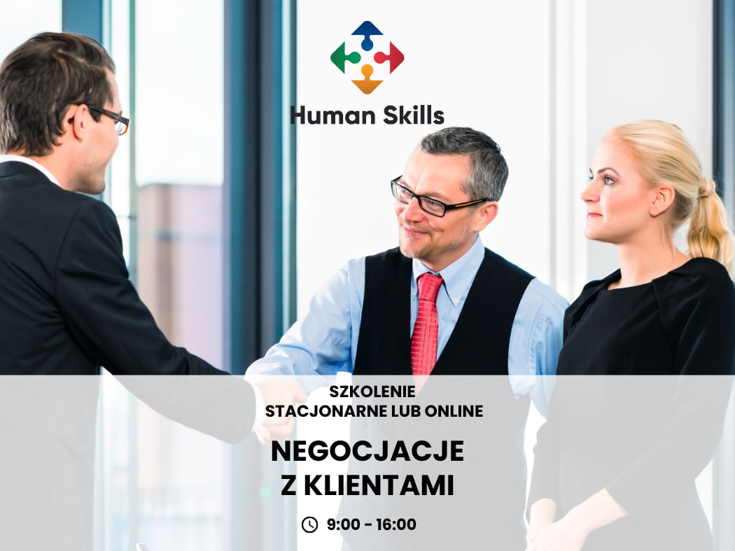 Negocjacje z klientami - Szkolenie otwarte: stacjonarne oraz online.