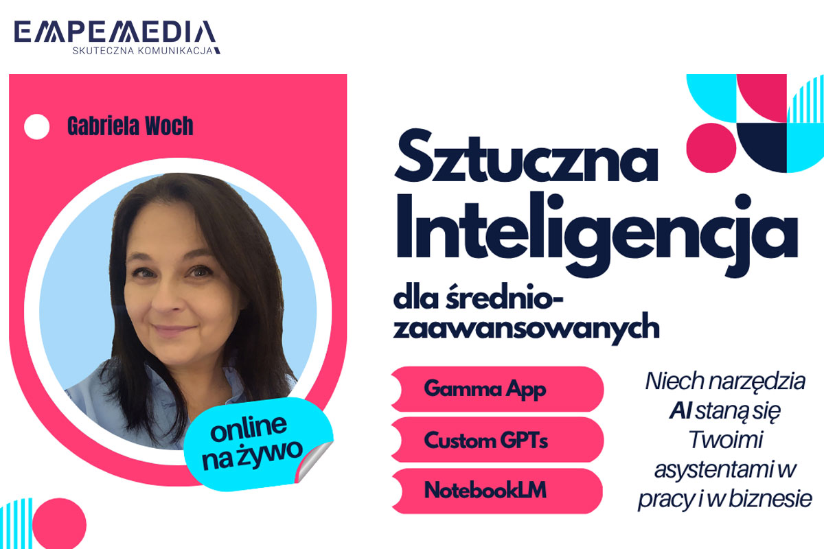 AI &ndash; Sztuczna Inteligencja w Firmie i Instytucji dla średnio zaawansowanych
