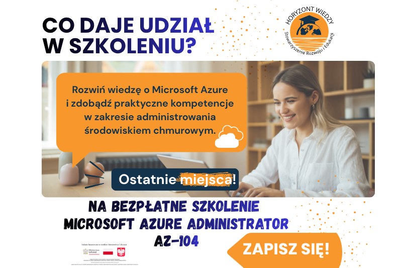 Microsoft Azure Administrator (AZ-104) &ndash; bezpłatne szkolenie online dla kobiet 18+