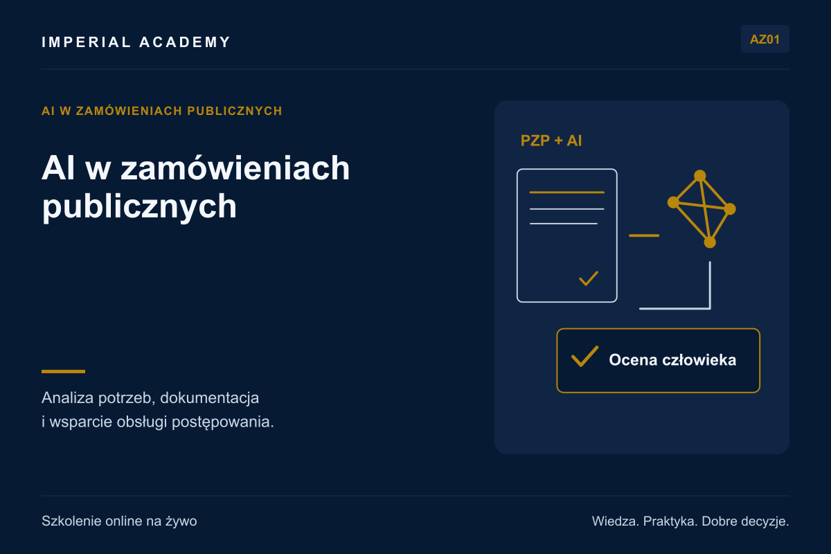 AI w zamówieniach publicznych &ndash; dokumentacja, analiza ofert i kontrola wyników